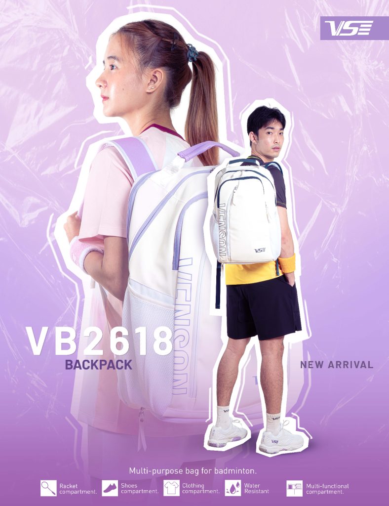 VB 2618 — กระเป๋าแบดมินตัน Minimal Design